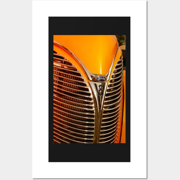 1938 Ford V8 Grill 1 Wall Art by Robert Alsop